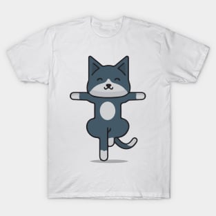 cat yoga position T-Shirt